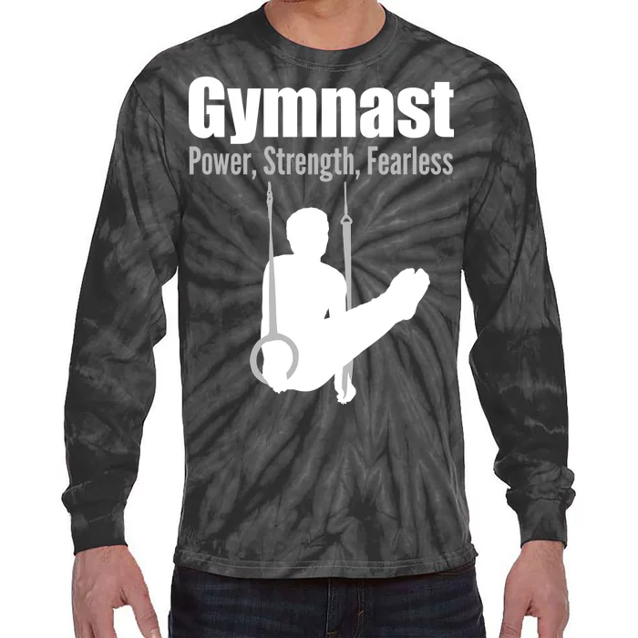 Gymnast Power Strength Fearless Tie-Dye Long Sleeve Shirt