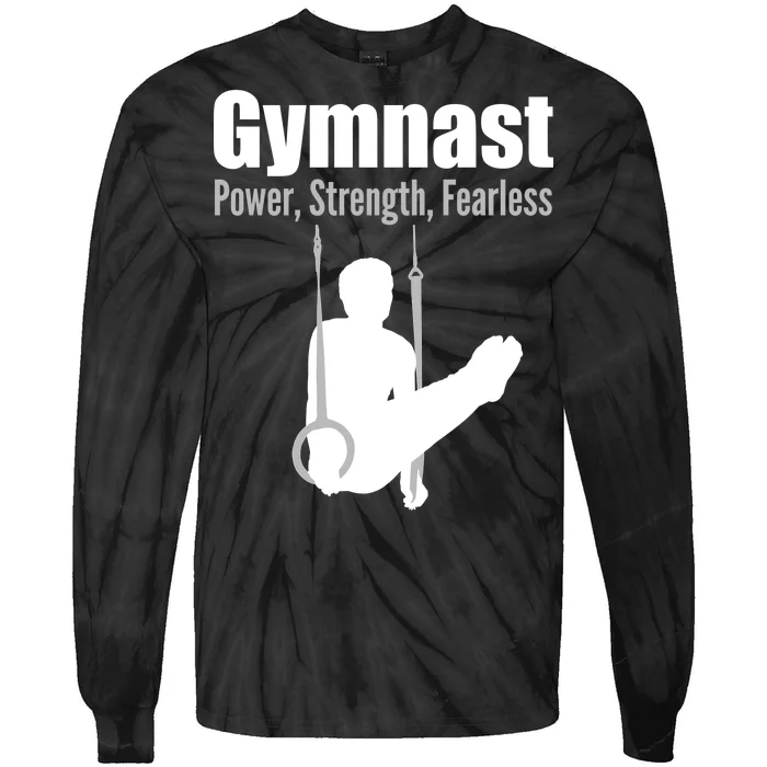 Gymnast Power Strength Fearless Tie-Dye Long Sleeve Shirt