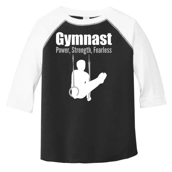 Gymnast Power Strength Fearless Toddler Fine Jersey T-Shirt