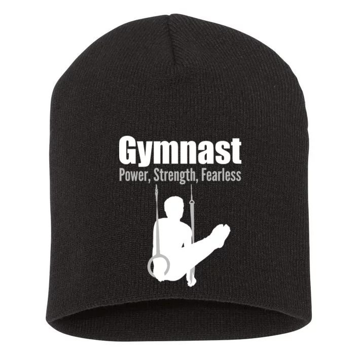 Gymnast Power Strength Fearless Short Acrylic Beanie