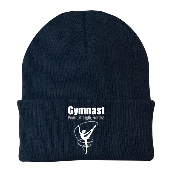 Gymnast Power Strength Fearless Rhythmic Gymnastics Knit Cap Winter Beanie