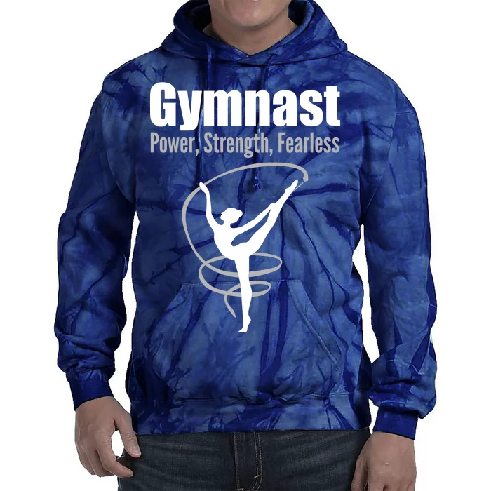 Gymnast Power Strength Fearless Rhythmic Gymnastics Tie Dye Hoodie