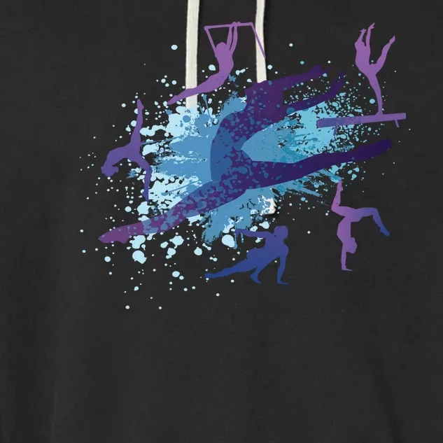 Gymnast Silhouettes Garment-Dyed Fleece Hoodie