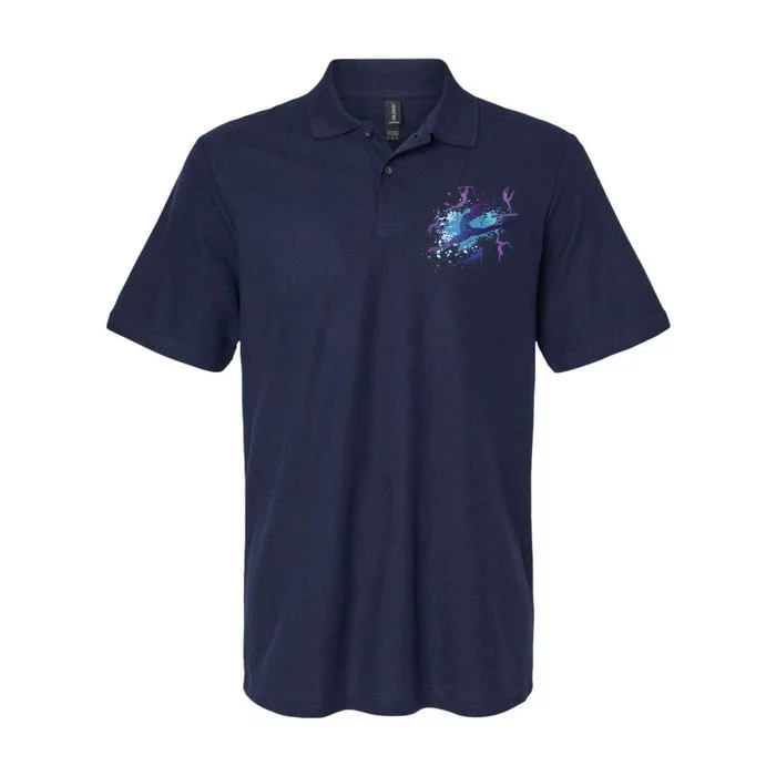 Gymnast Silhouettes Softstyle Adult Sport Polo