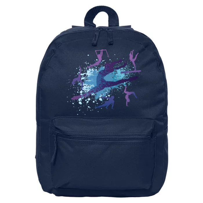 Gymnast Silhouettes 16 in Basic Backpack