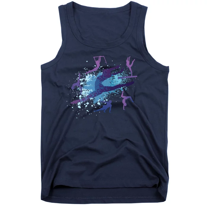 Gymnast Silhouettes Tank Top