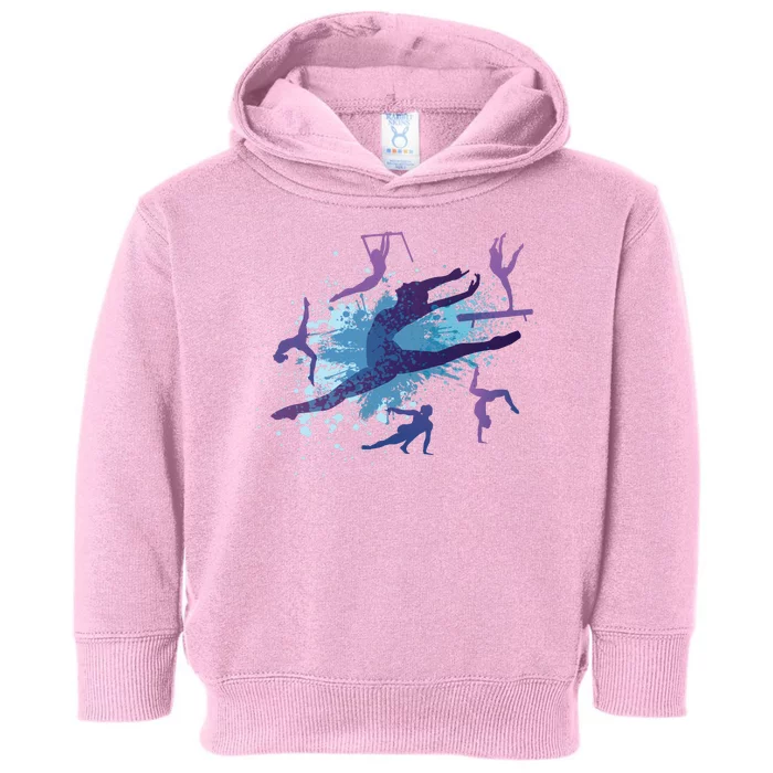 Gymnast Silhouettes Toddler Hoodie