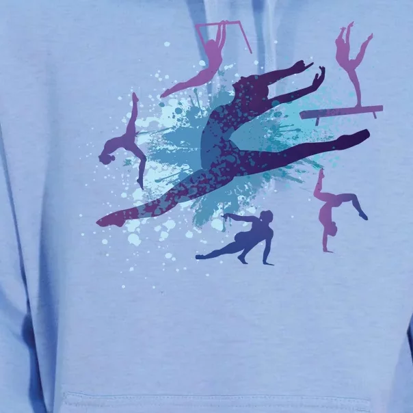 Gymnast Silhouettes Unisex Surf Hoodie