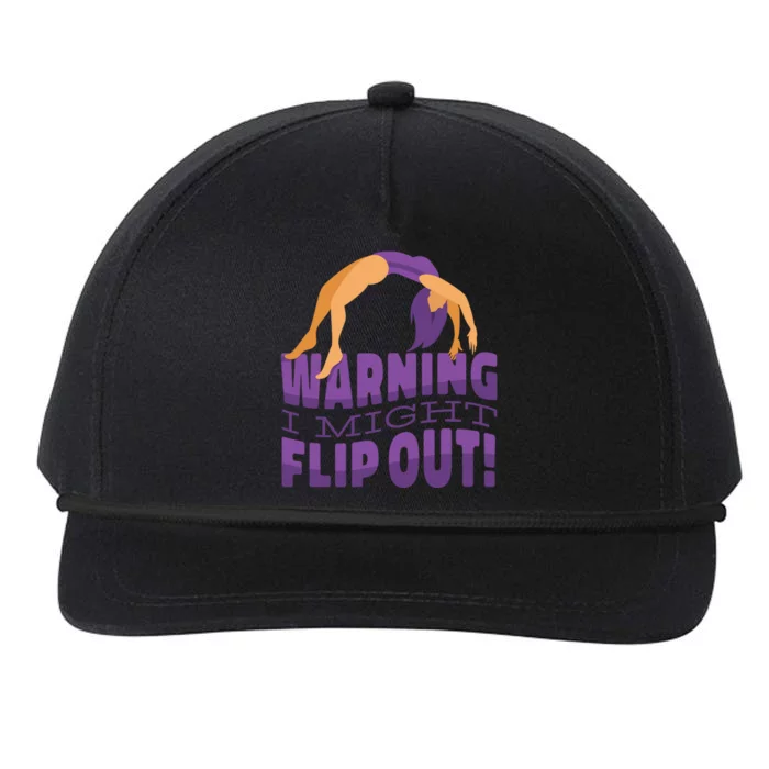 Gymnast Warning Snapback Five-Panel Rope Hat