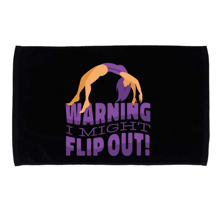 Gymnast Warning Microfiber Hand Towel