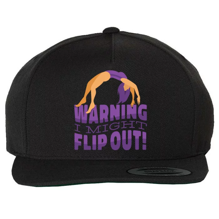 Gymnast Warning Wool Snapback Cap