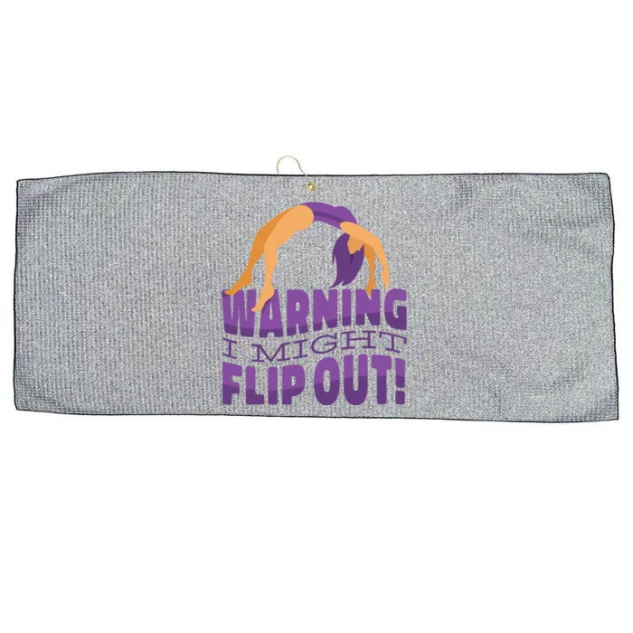 Gymnast Warning Large Microfiber Waffle Golf Towel