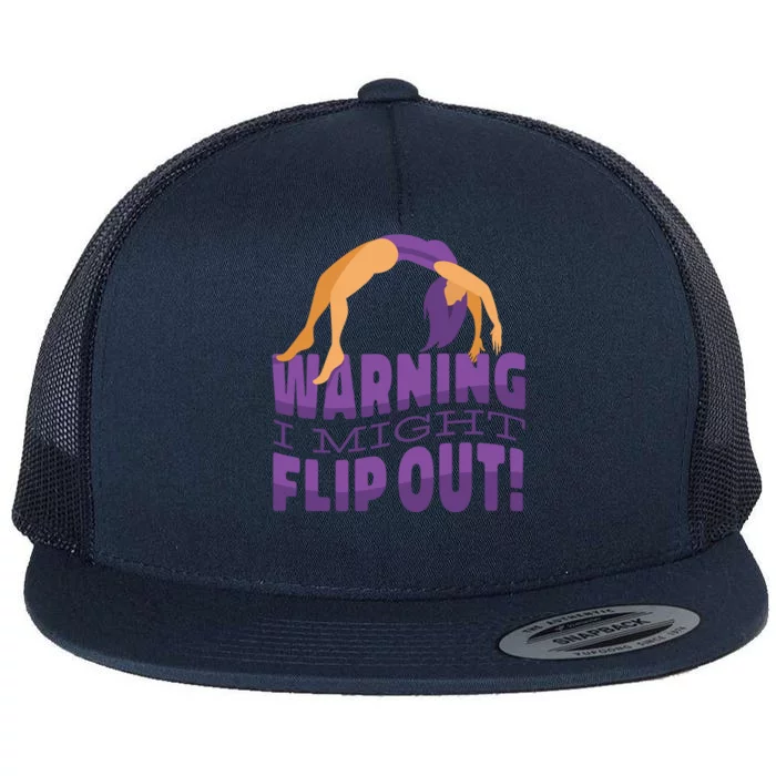 Gymnast Warning Flat Bill Trucker Hat