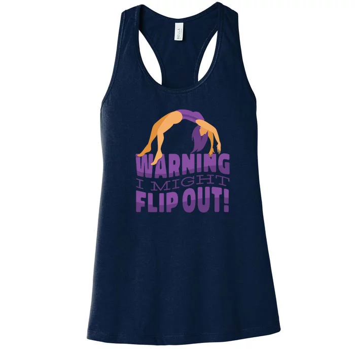 Gymnast Warning Women's Racerback Tank