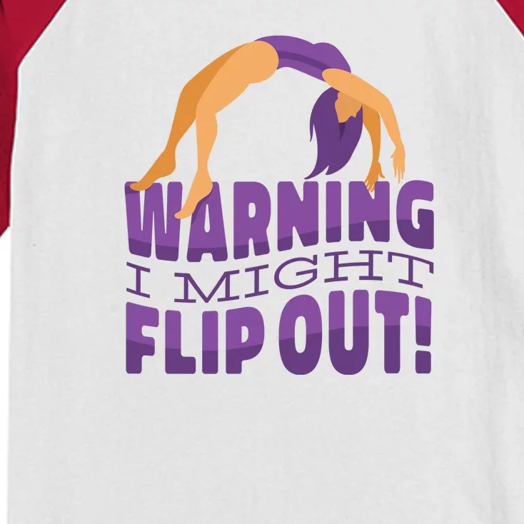 Gymnast Warning Kids Colorblock Raglan Jersey