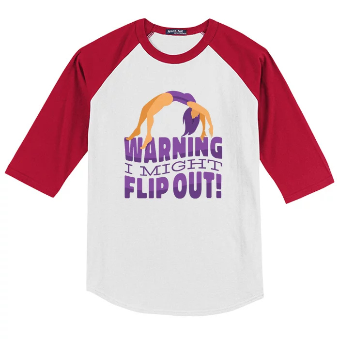 Gymnast Warning Kids Colorblock Raglan Jersey