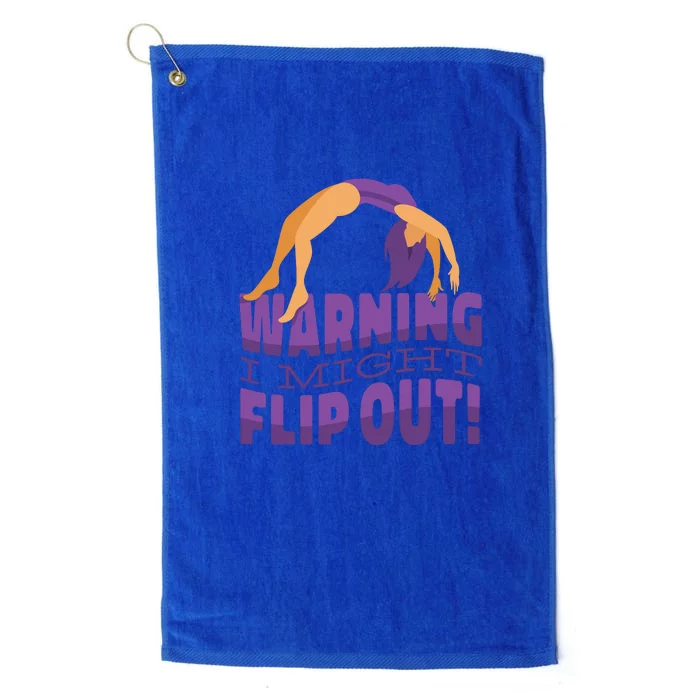 Gymnast Warning Platinum Collection Golf Towel