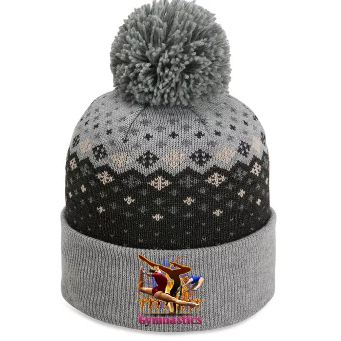 Gymnastics Logo The Baniff Cuffed Pom Beanie