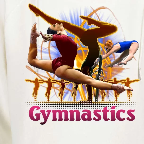 Gymnastics Logo Womens Funnel Neck Pullover Hood