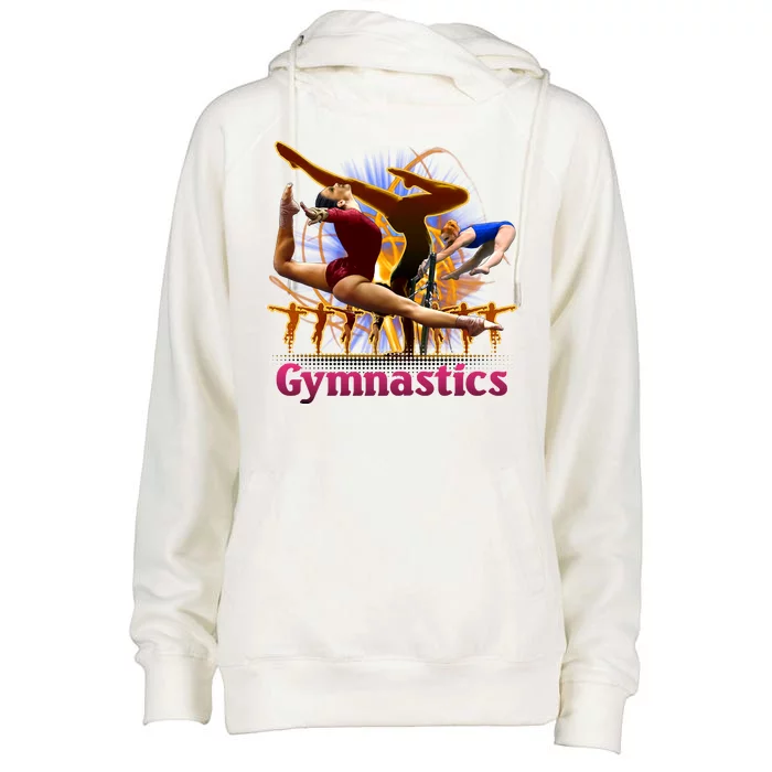 Gymnastics Logo Womens Funnel Neck Pullover Hood