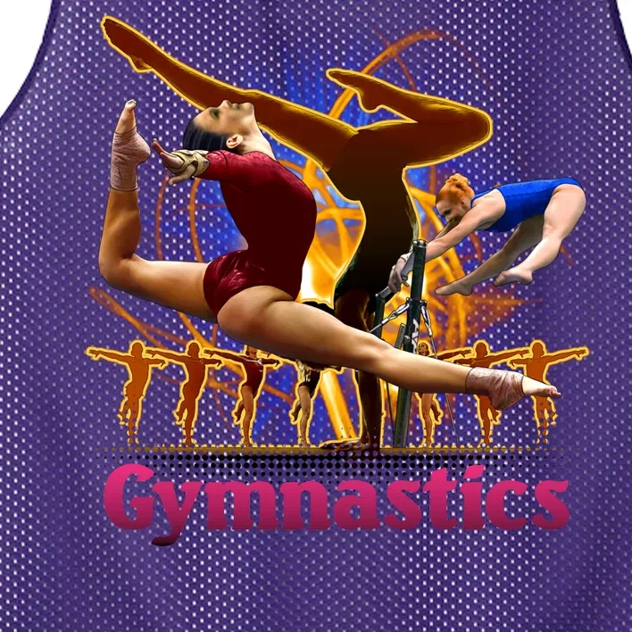 Gymnastics Logo Mesh Reversible Basketball Jersey Tank