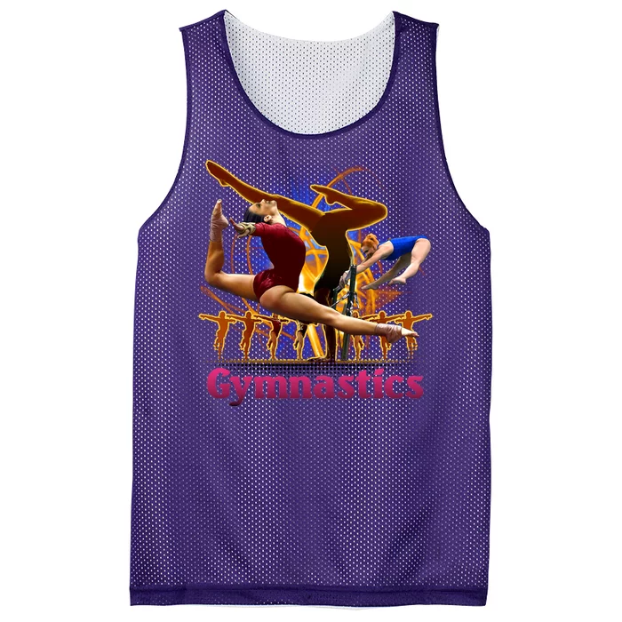 Gymnastics Logo Mesh Reversible Basketball Jersey Tank