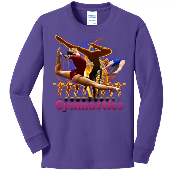 Gymnastics Logo Kids Long Sleeve Shirt