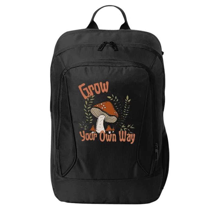 Grow Your Own Way Cute Mushroom Themed Foraging City Backpack