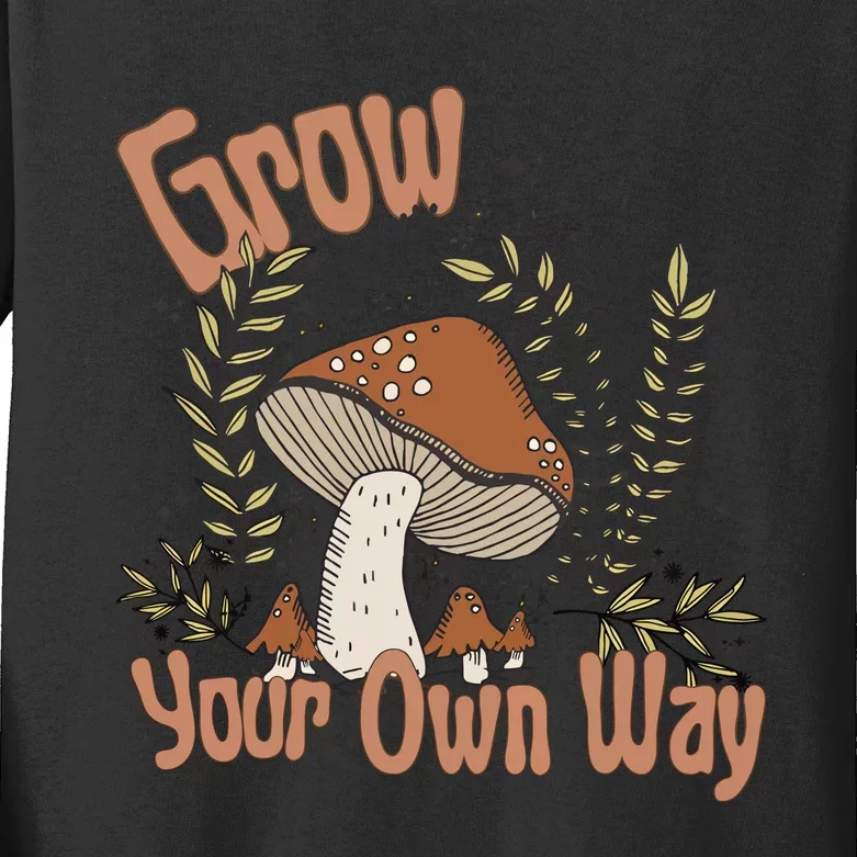 Grow Your Own Way Onesie® Girl Boho Kids Long Sleeve Shirt