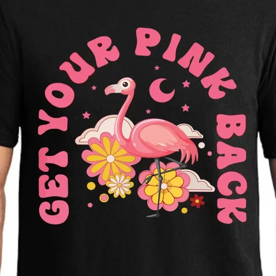 Get Your Pink Back Funny Flamingo Pajama Set