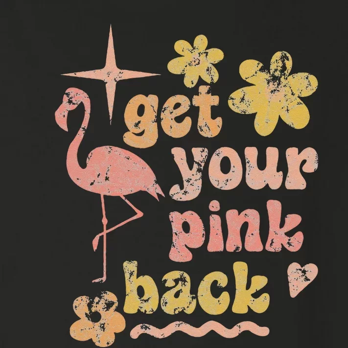 Get Your Pink Back Funny Flamingo Graphic Toddler Long Sleeve Shirt