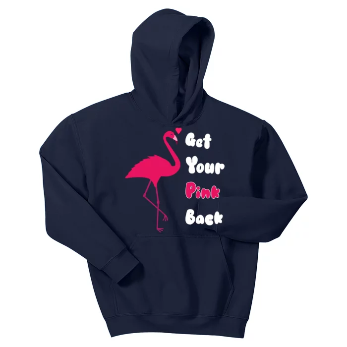 Get Your Pink Back Flamingo Sweatshirt Kids Hoodie