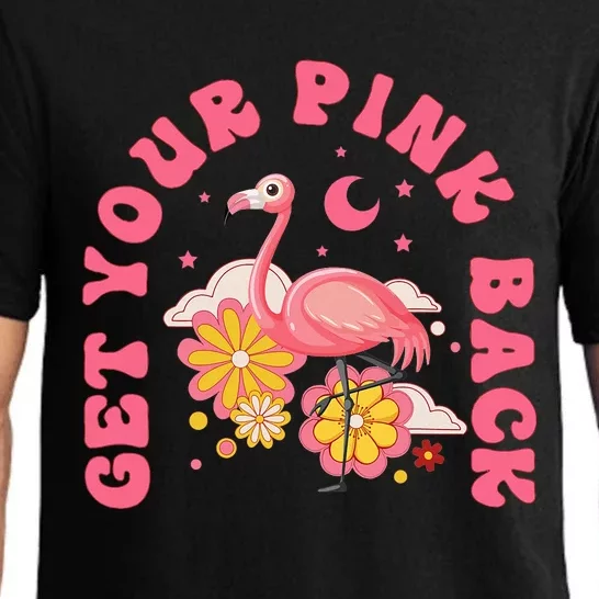 Get Your Pink Back Funny Flamingo Pajama Set