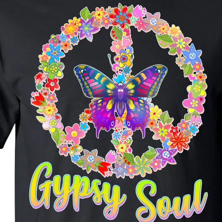 Gypsy Soul Flower Wreath Tall T-Shirt