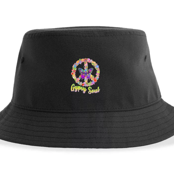 Gypsy Soul Flower Wreath Sustainable Bucket Hat