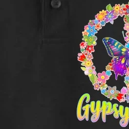 Gypsy Soul Flower Wreath Dry Zone Grid Performance Polo