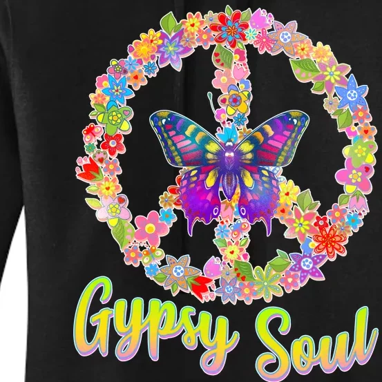 Gypsy Soul Flower Wreath Women's Pullover Hoodie