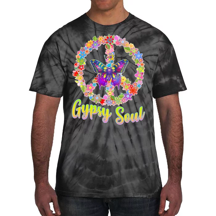 Gypsy Soul Flower Wreath Tie-Dye T-Shirt