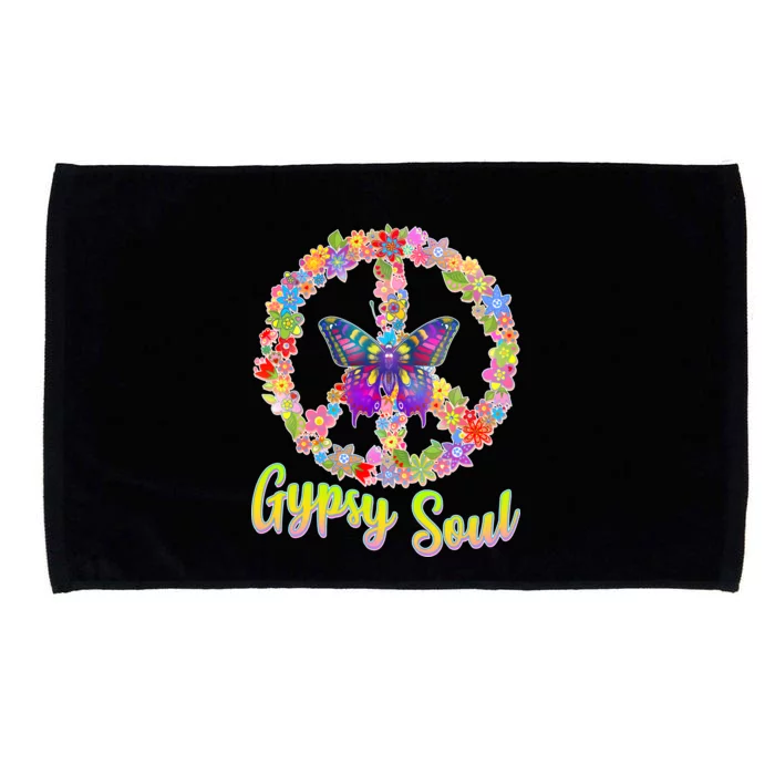 Gypsy Soul Flower Wreath Microfiber Hand Towel