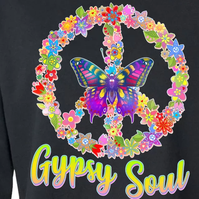 Gypsy Soul Flower Wreath Cropped Pullover Crew