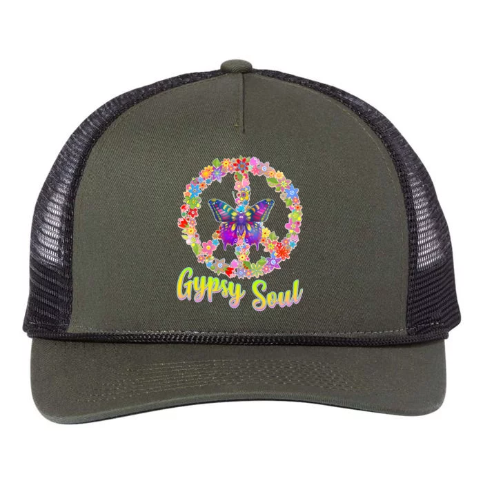 Gypsy Soul Flower Wreath Retro Rope Trucker Hat Cap