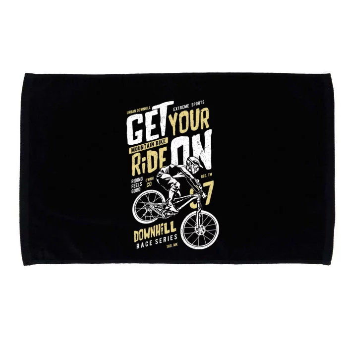 Get Your Ride On Downhill Microfiber Hand Towel