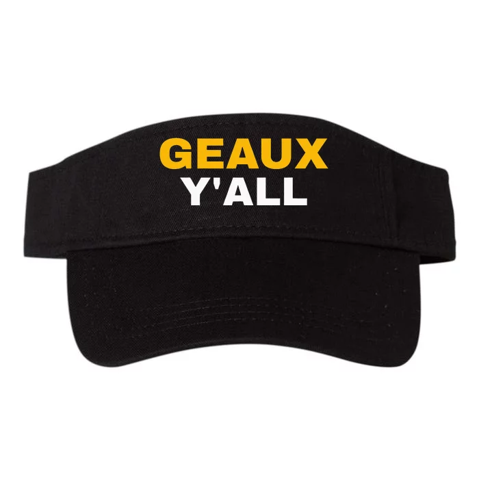 Geaux Y'all Southern Football funny sport Valucap Bio-Washed Visor