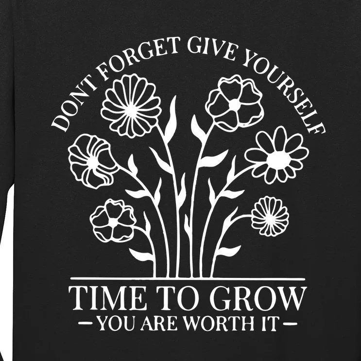 Give Yourself Time Cut Files For Cricut Self Love Long Sleeve Shirt