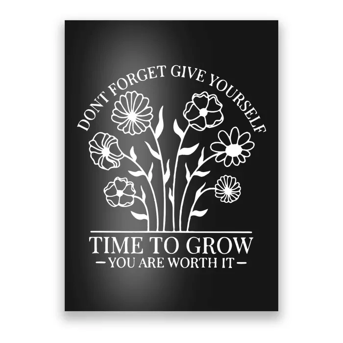 Give Yourself Time Cut Files For Cricut Self Love Poster