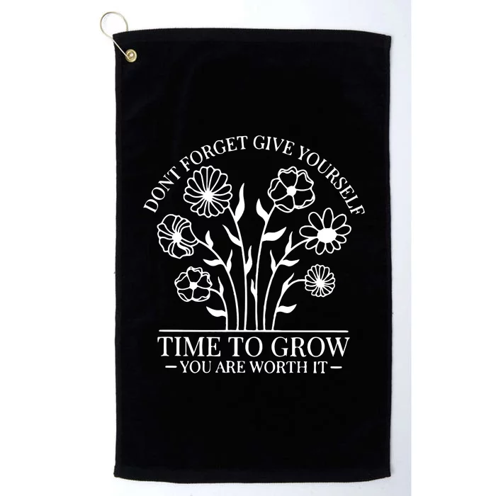 Give Yourself Time Cut Files For Cricut Self Love Platinum Collection Golf Towel