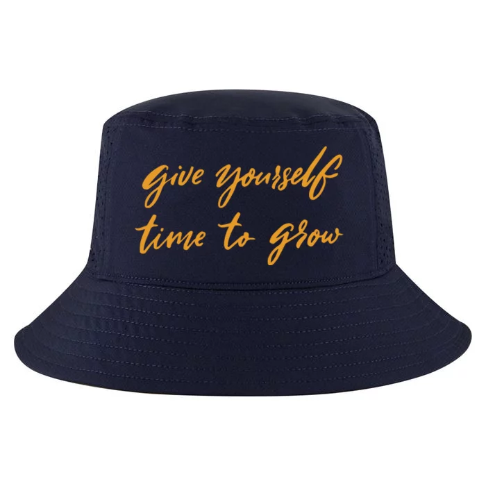 Give Yourself Time To Grow Quote Cool Comfort Performance Bucket Hat