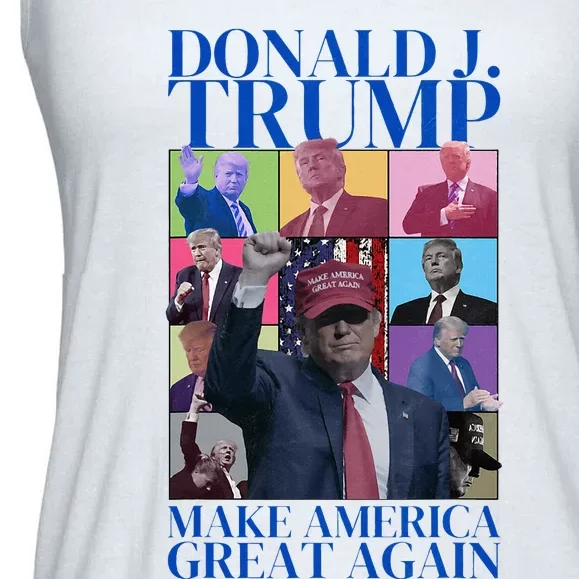 Get Your Trump Er@ Funny Trump Make America Great Again Ladies Essential Flowy Tank