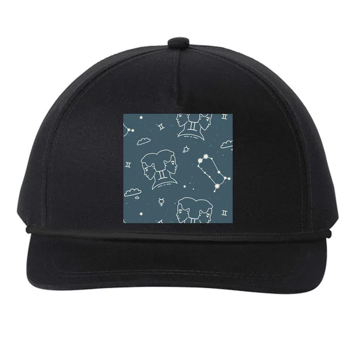 Gemini Zodiac Astrology Snapback Five-Panel Rope Hat