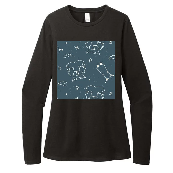 Gemini Zodiac Astrology Womens CVC Long Sleeve Shirt